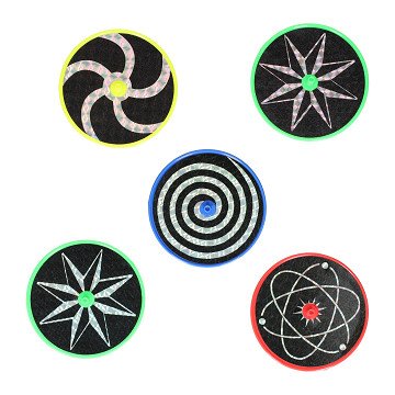 Holografische Kreisel, 5er-Set