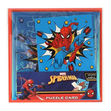 Jigsaw Puzzle Card Spidey with Card and Envelope