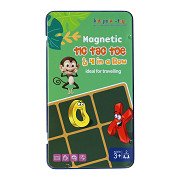 Magnetic Travel Game in a Tin Tic, Tac, Toe & 4 in a Line