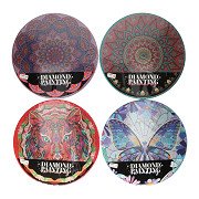 Diamond Painting Round 30x30cm, set of 8 canvases