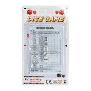 Dice game with score pad and 5 dice