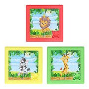 Schuifpuzzel Dier - 8x8cm