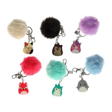 Squishymallows Pompon-Schlüsselanhänger