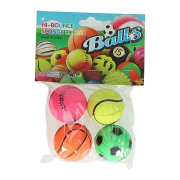 Sports Bouncing Balls - 4 pcs.