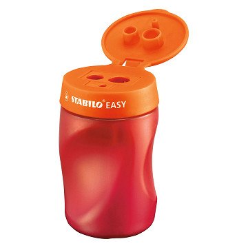 STABILO EASYsharpener - 3 in 1 Pencil Sharpener - Right - Red