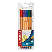 STABILO point 88 - Fineliner - Set With 6 Pieces