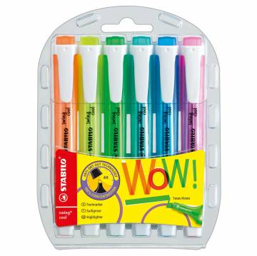 STABILO swing cool - Highlighter - Set With 6 Pieces
