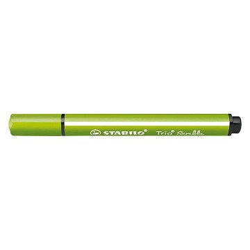 STABILO Trio Scribbi - Felt-Tip Pen with Spring-Mounted Tip - Light Green