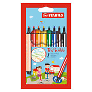 STABILO Trio Scribbi - Felt-tip pen with flexible tip - Set of 8 pieces