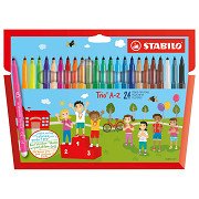 STABILO Trio A-Z - Felt-tip pen - Set of 24 pieces