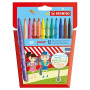 STABILO power - Viltstift - Set Met 12 Stuks