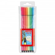 STABILO Pen 68 - Felt-tip pen - Set With 6 Fluorescent Pieces