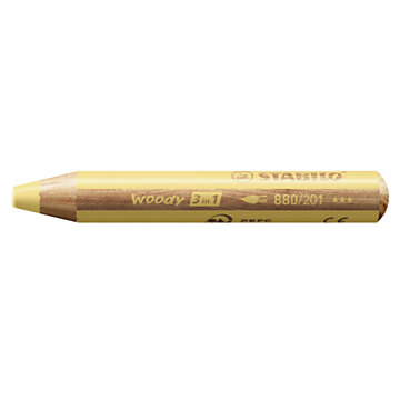 STABILO woody 3 in 1 - Multitalented Colored Pencil - Pastel Yellow