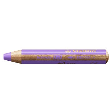 STABILO woody 3 in 1 - Multitalented Colored Pencil - Pastel Lilac