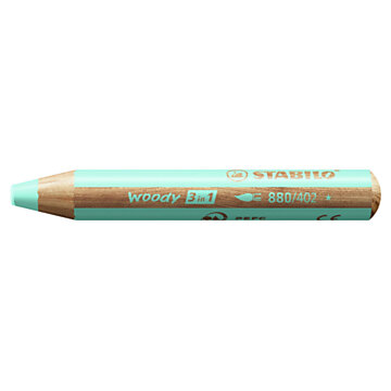 STABILO woody 3 in 1 - Multitalented Colored Pencil - Pastel Blue