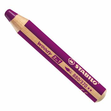 STABILO woody 3 in 1 - Multitalented Colored Pencil - Lilac