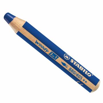 STABILO woody 3 in 1 - Multitalented Colored Pencil - Ultramarine