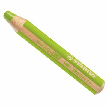 STABILO woody 3 in 1 - Multitalented pencil - Leaf green