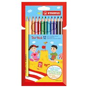 STABILO Trio Thick - Thick Triangular Colored Pencil - Set 12 Pcs.