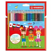 STABILO color - Colored pencil - Set of 24 pieces