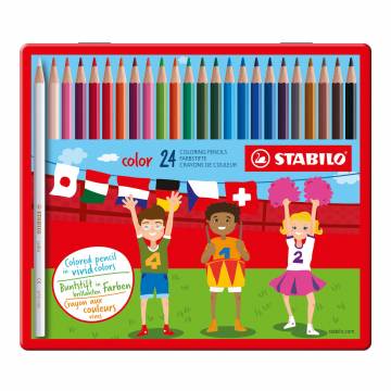 STABILO color - Colored Pencil - Metal Set of 24 Pieces