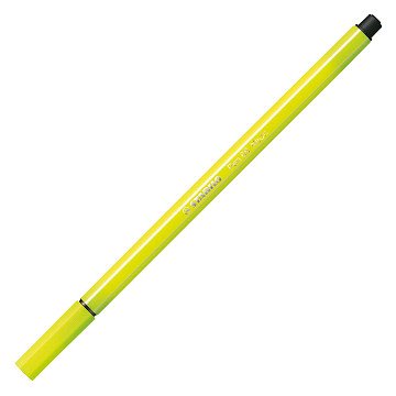 STABILO Pen 68 - Felt-tip pen - Fluorescent Yellow (68/024)