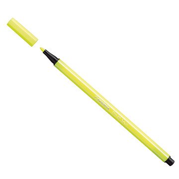 STABILO Pen 68 - Felt-tip pen - Fluorescent Yellow (68/024)