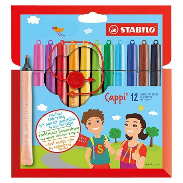 STABILO Cappi - Felt-tip pen - Set of 12 pieces