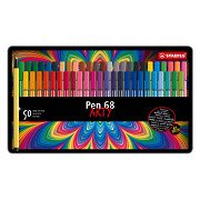 STABILO Pen 68 - Felt-tip pen - Metal Box With 50 Pieces