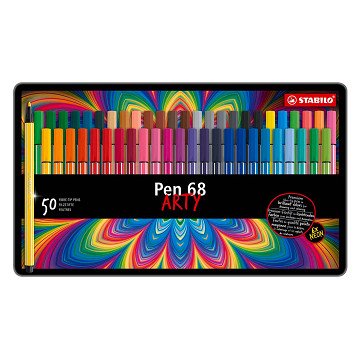 STABILO Pen 68 - Filzstift - Metallbox mit 50 Stück