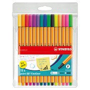 STABILO point 88 - Fineliner - Set With 15 Pieces