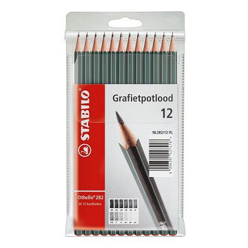 STABILO Othello Graphite Pencil Case, 12 pcs.