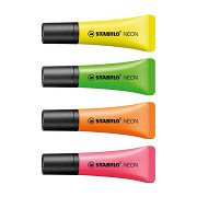 STABILO NEON - Highlighter - Set With 4 Pieces