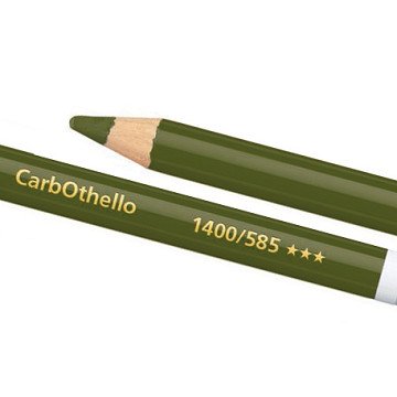 STABILO CarbOthello - Chalk Pastel Coloured Pencil - Olive Green