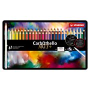 STABILO CarbOthello - Lime Pastel Colored Pencil - Metal Set 48 Pcs.