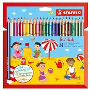 STABILO Trio Thick - Thick Triangular Colored Pencil - Set 24 pcs.