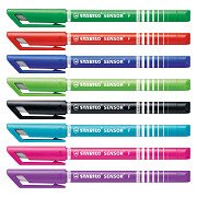 STABILO SENSOR - Fineliner 0.3 mm - Set Met 8 Stuks