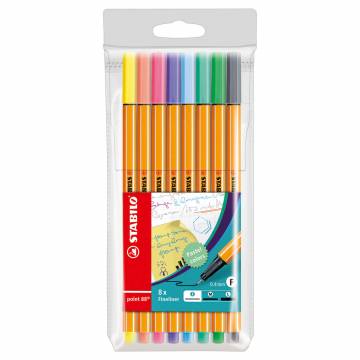 STABILO point 88 Pastel - Fineliner - Set With 6 Pieces
