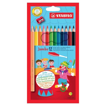 STABILO Jumbo Coloured Pencil, 12 pcs.