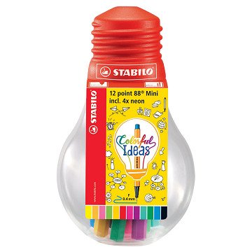 STABILO point 88 Mini Colorful Ideas Edition, 12st.
