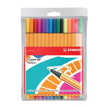 STABILO Point 88 Pencil Case Just Like You Edition, 15 pcs.