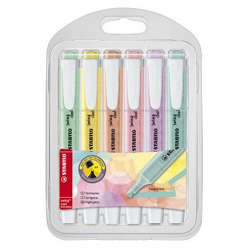 STABILO swing cool Pastel – Textmarker – Set mit 6 Stück