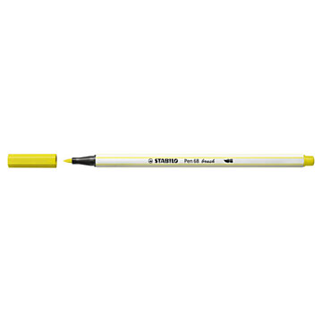 STABILO Pen 68 Brush 024 - Fluorescerend Geel