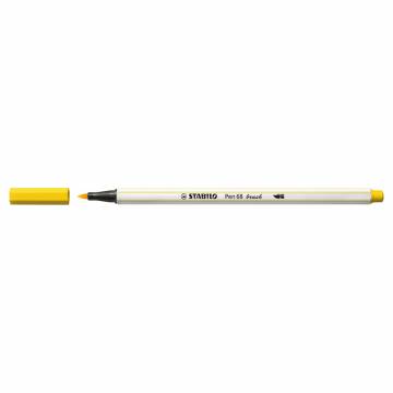 STABILO Pen 68 Brush - Viltstift - Geel (44)