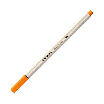 STABILO Pen 68 Brush - Felt-tip pen - Orange (54)