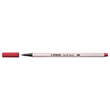 STABILO Pen 68 Brush - Viltstift - Donkerrood (50)