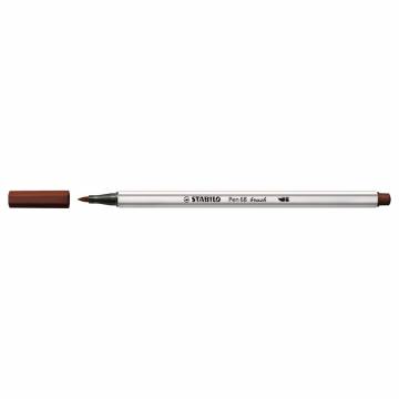 STABILO Pen 68 Brush - Viltstift - Bruin (45)