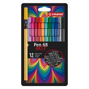 STABILO Pen 68 - Felt-tip pen - ARTY - Set With 12 Sets