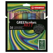 STABILO GREENcolors - Buntstifte - ARTY - Set 24 Stück
