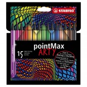 STABILO pointMax - Hardtip Fineliner - ARTY - Set 15-teilig